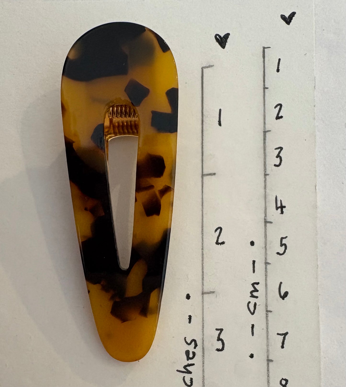Tortoise Shell Hair Slides