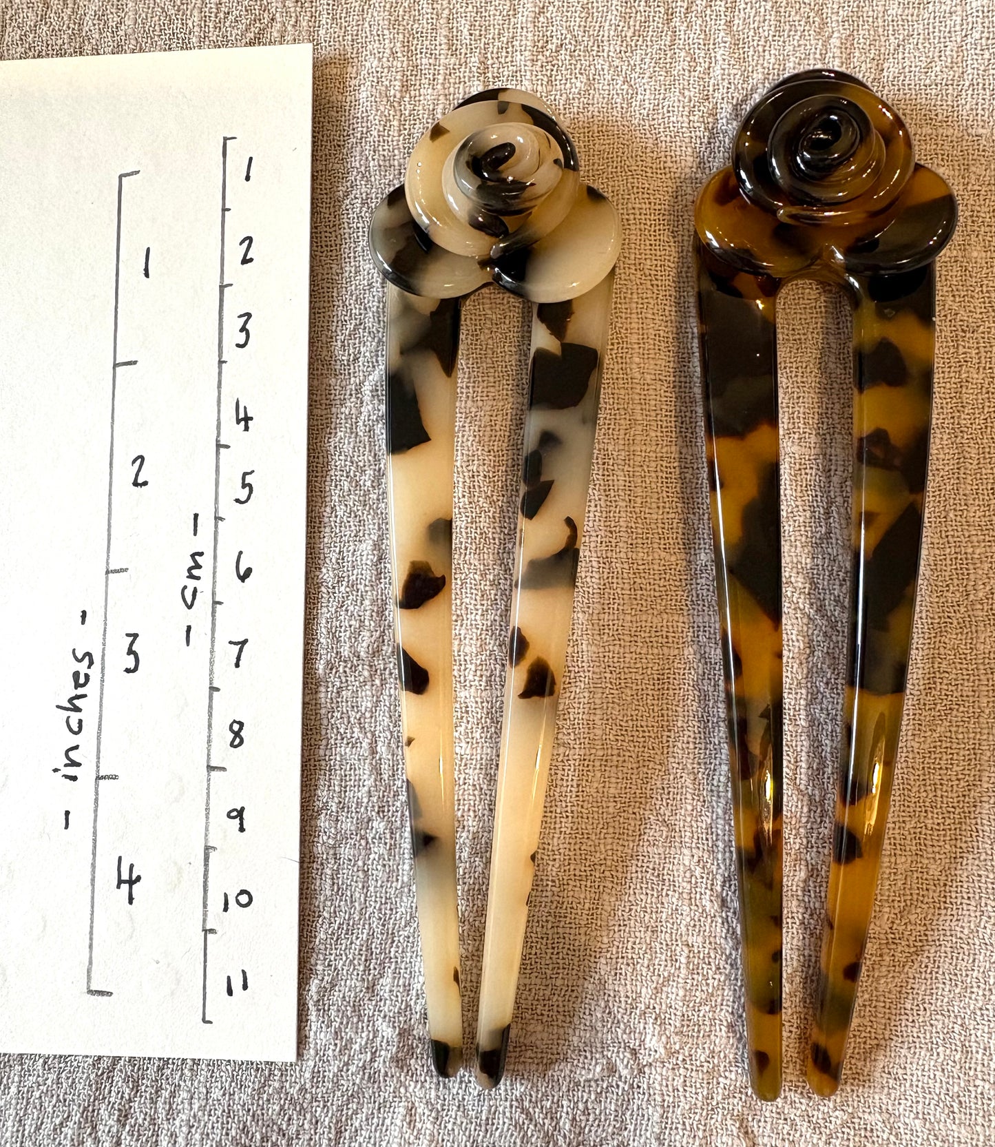 Tortoise Shell Hair Pins & Cat Hair Slides
