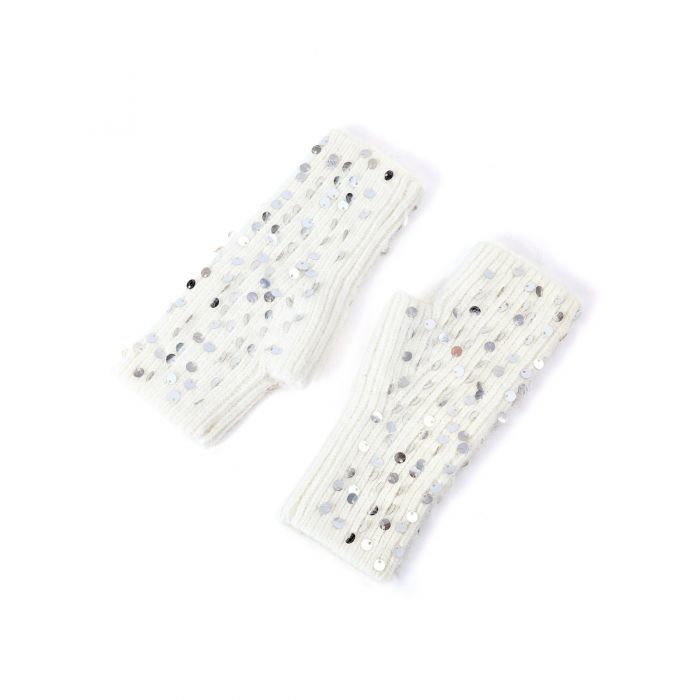 Sequin Fingerless Gloves