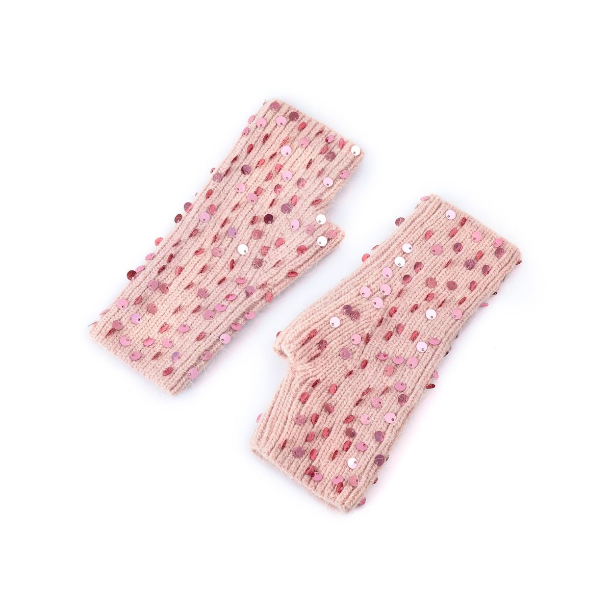 Sequin Fingerless Gloves