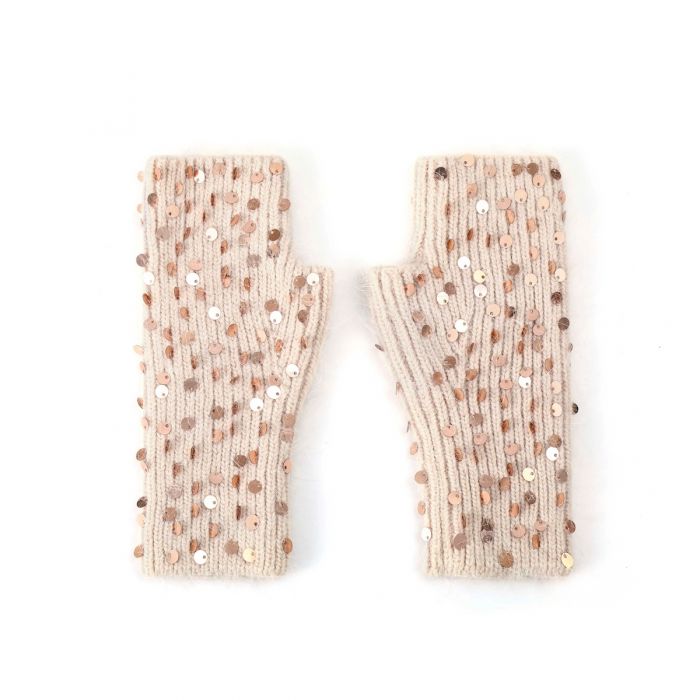 Sequin Fingerless Gloves