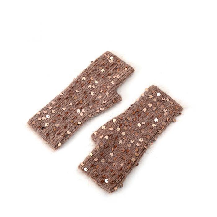 Sequin Fingerless Gloves