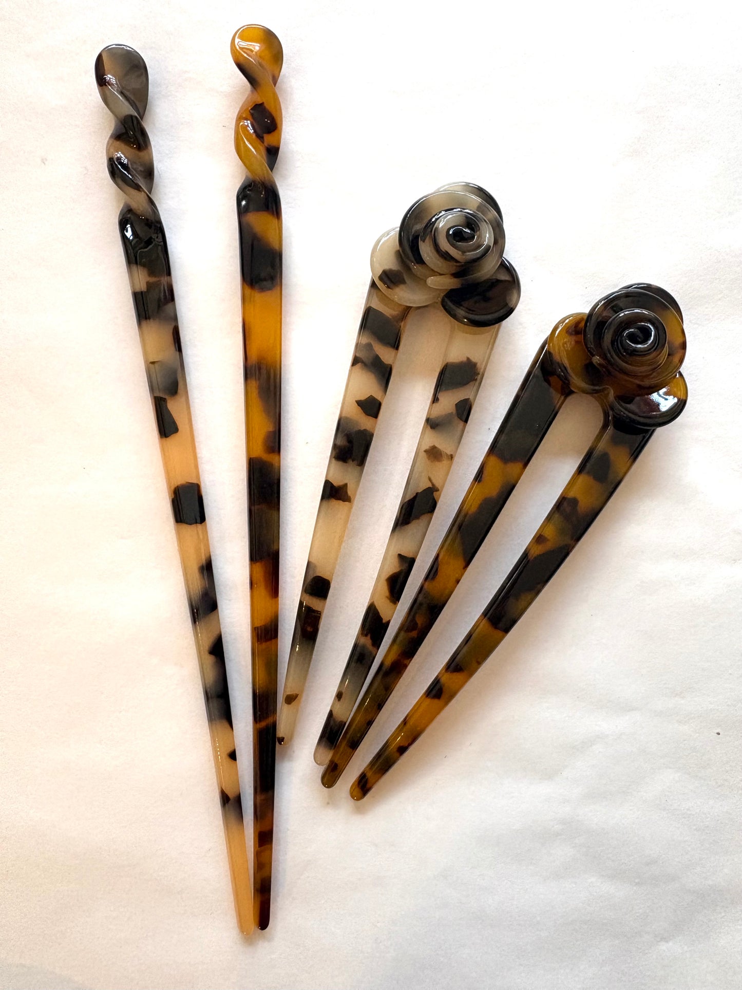 Tortoise Shell Hair Pins & Cat Hair Slides