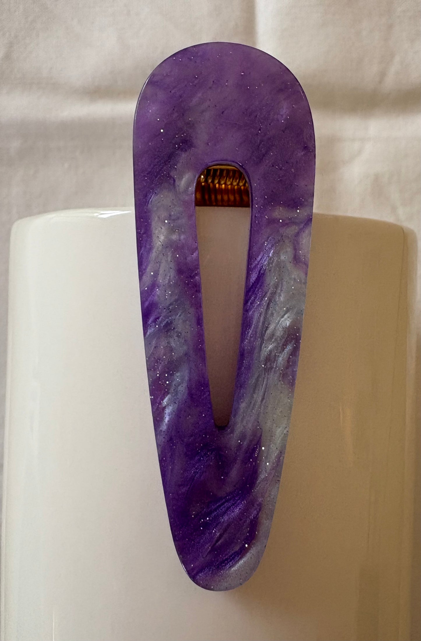 Water Drop Acetate Hair Slides