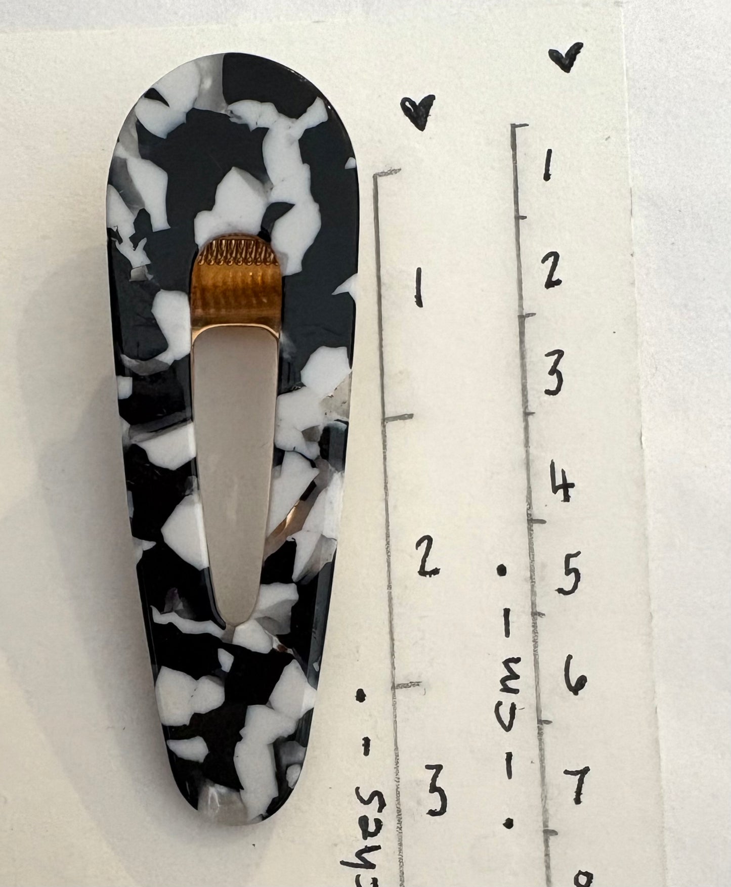 Water Drop Acetate Hair Slides