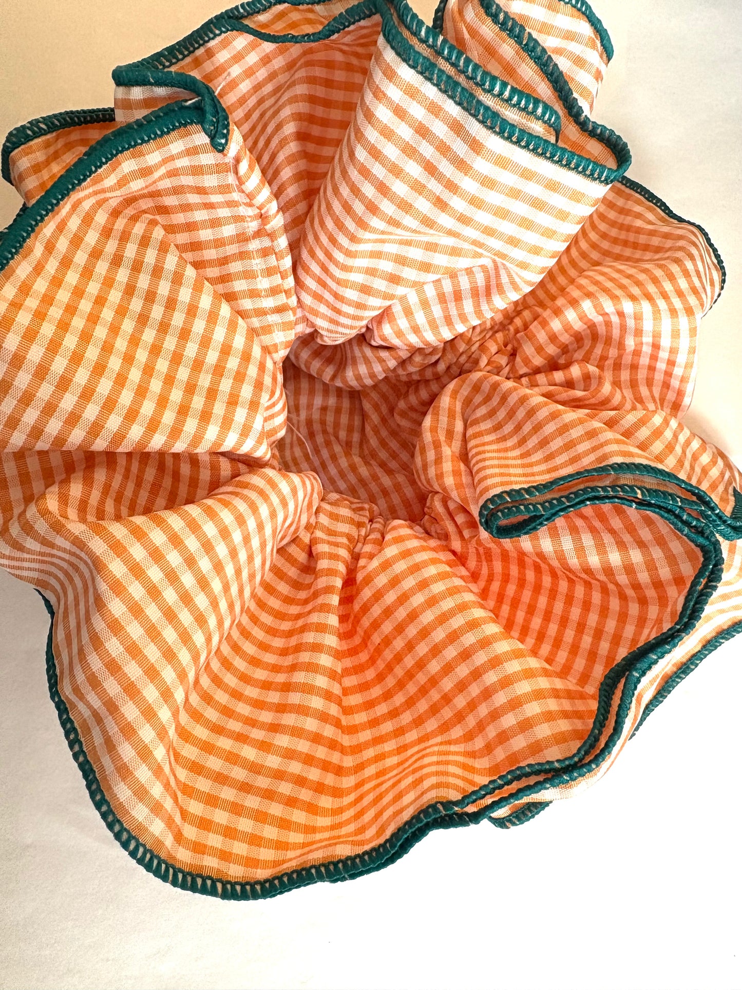 Gingham Oversized Scrunchie
