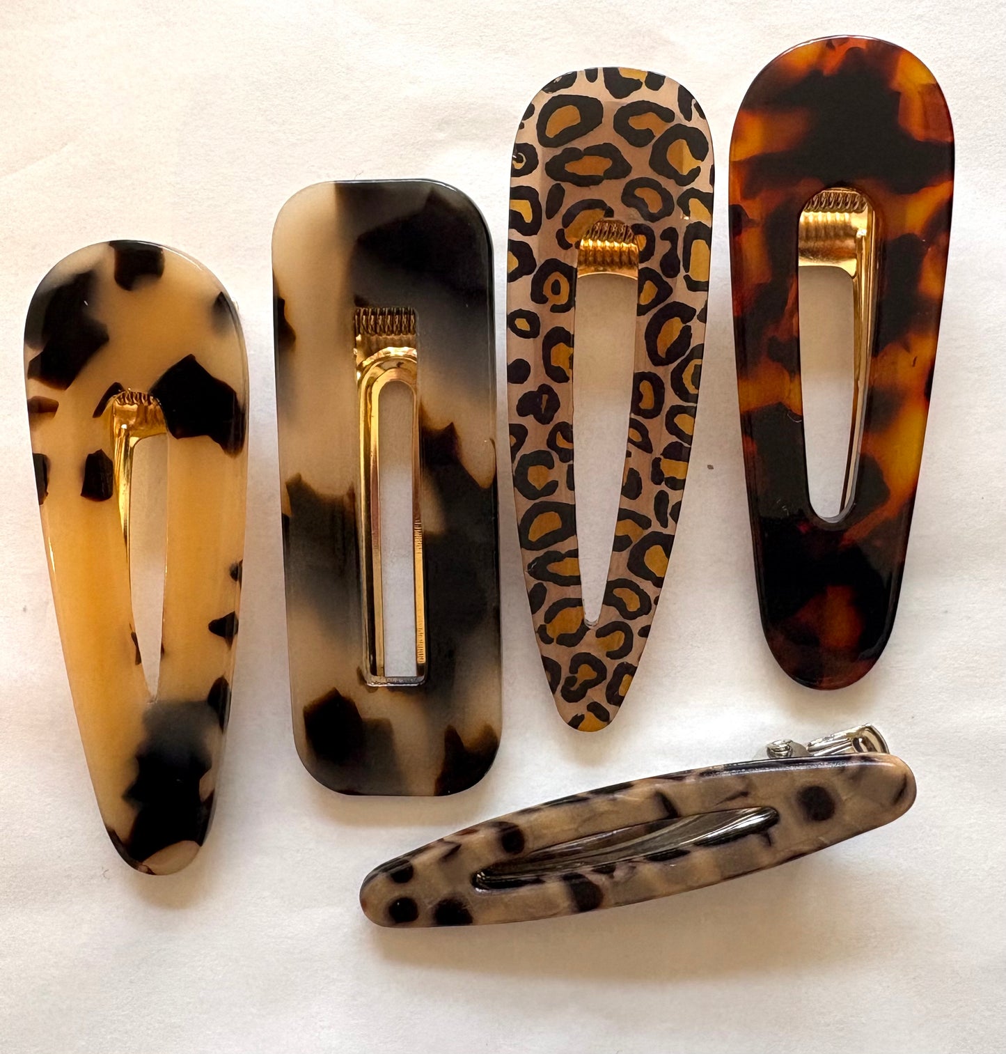Tortoise Shell Hair Slides