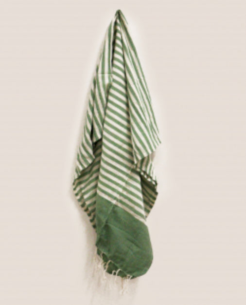 Striped Hammam Towels - Pink, Green, Blue, Natural, Yellow.
