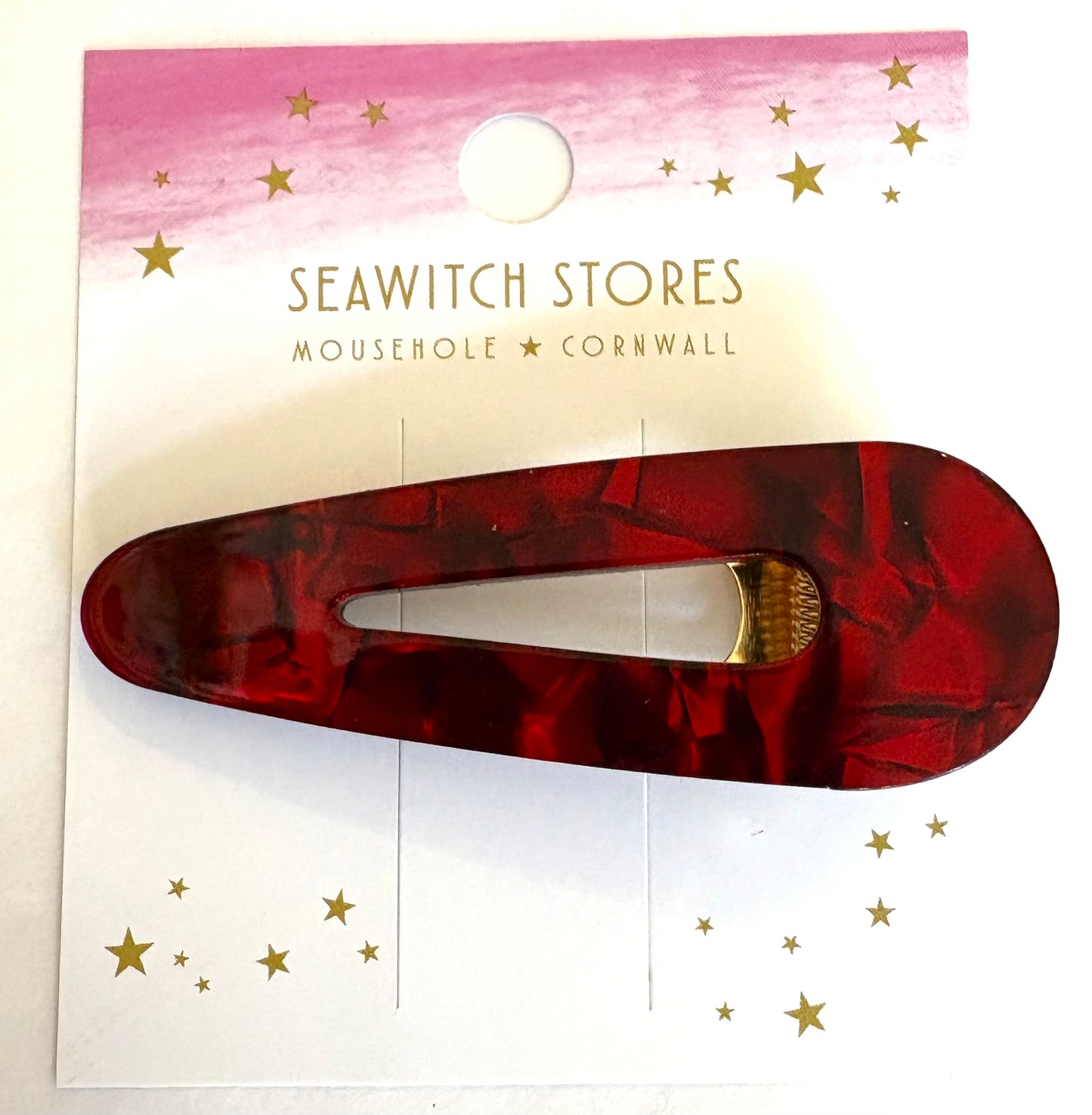 Water Drop Acetate Hair Slides