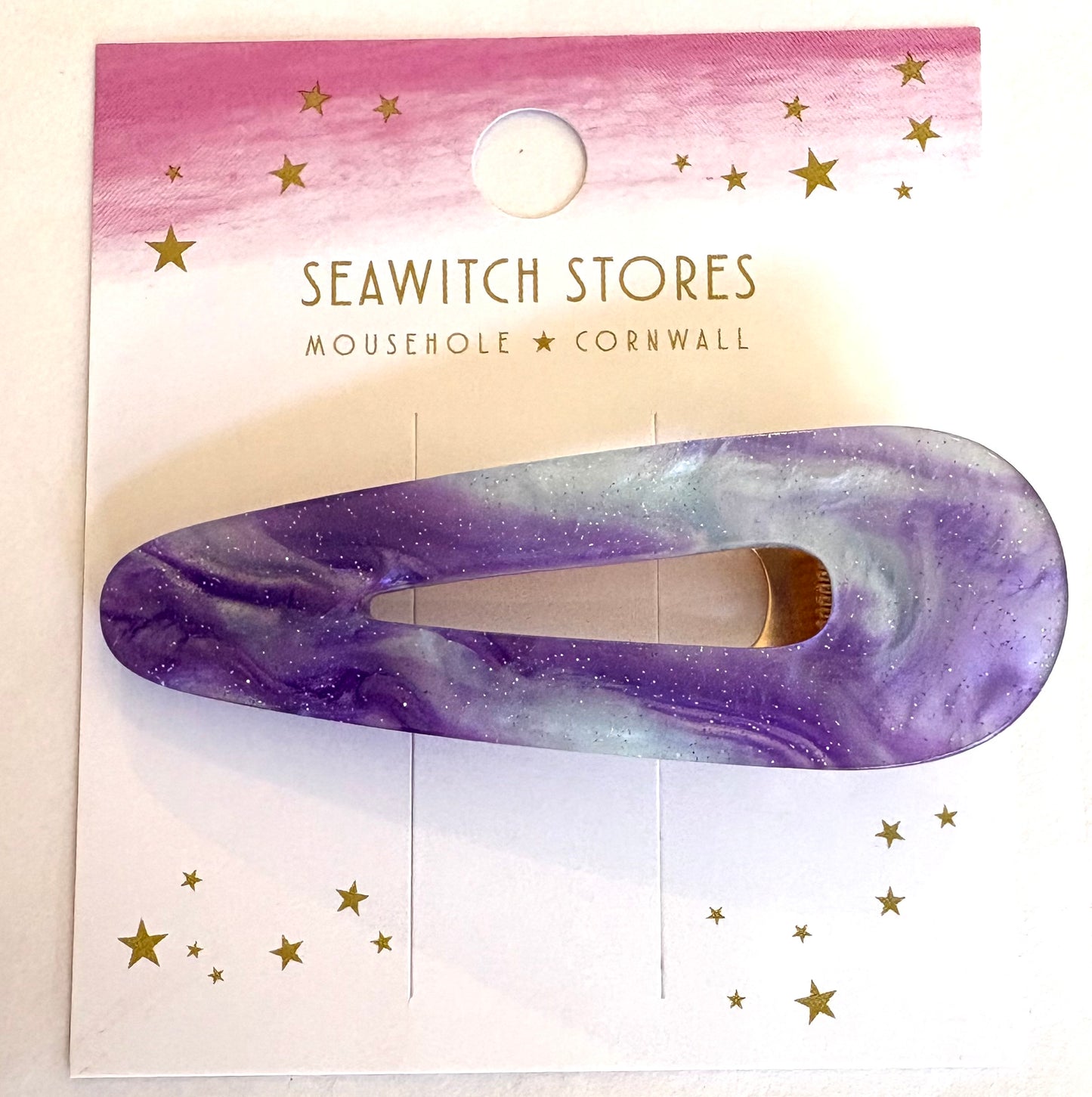 Water Drop Acetate Hair Slides