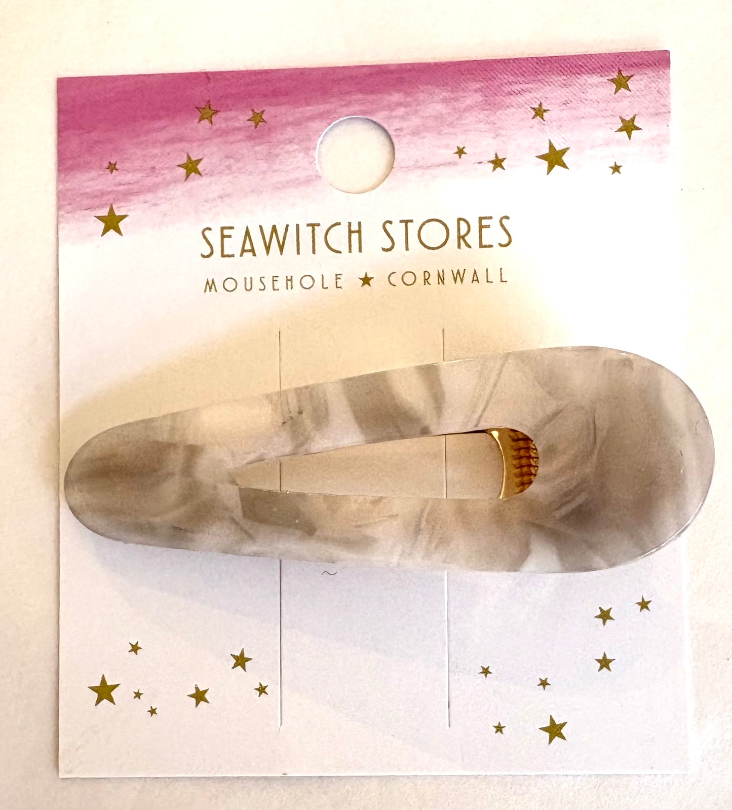Water Drop Acetate Hair Slides