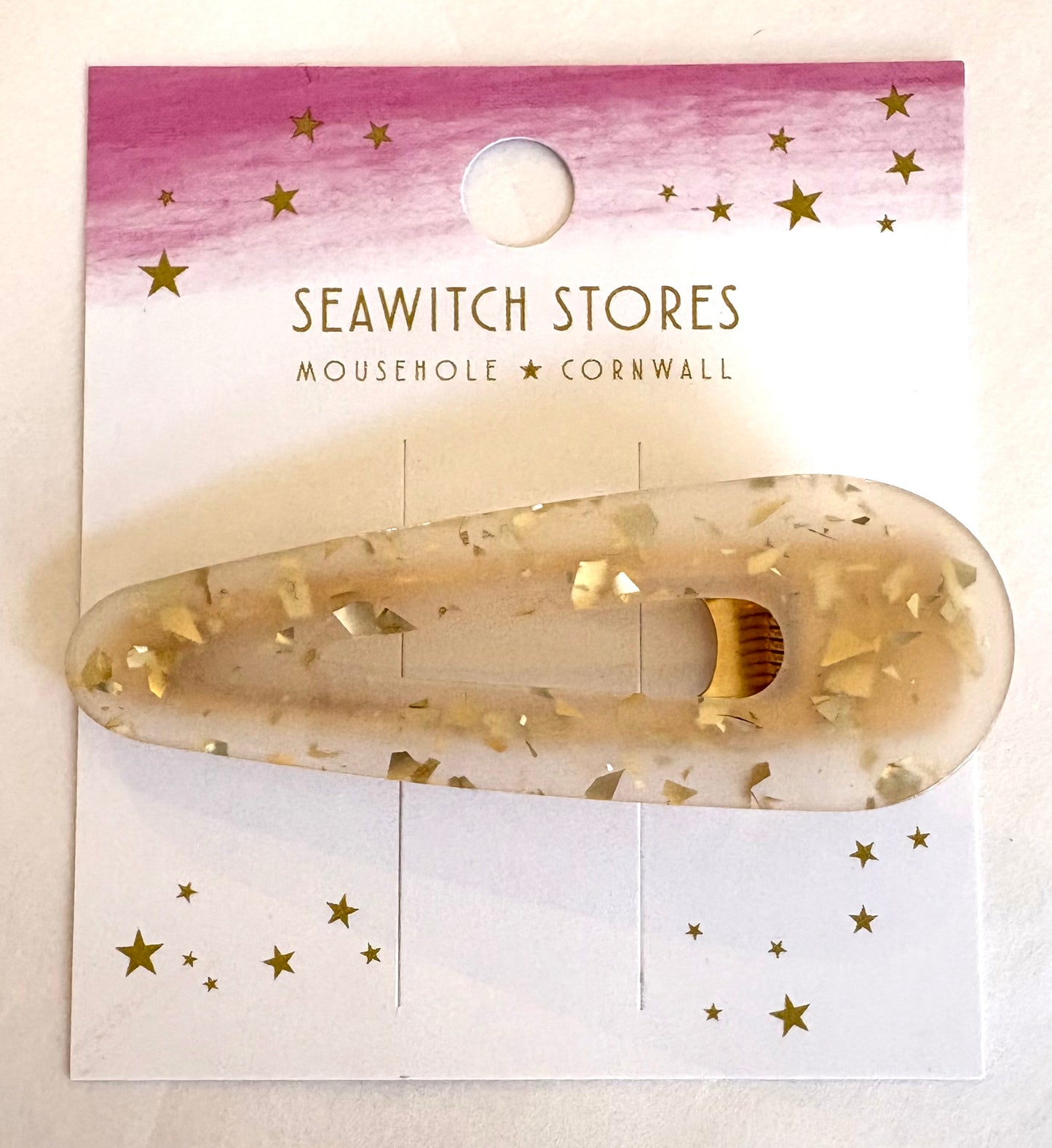 Water Drop Acetate Hair Slides