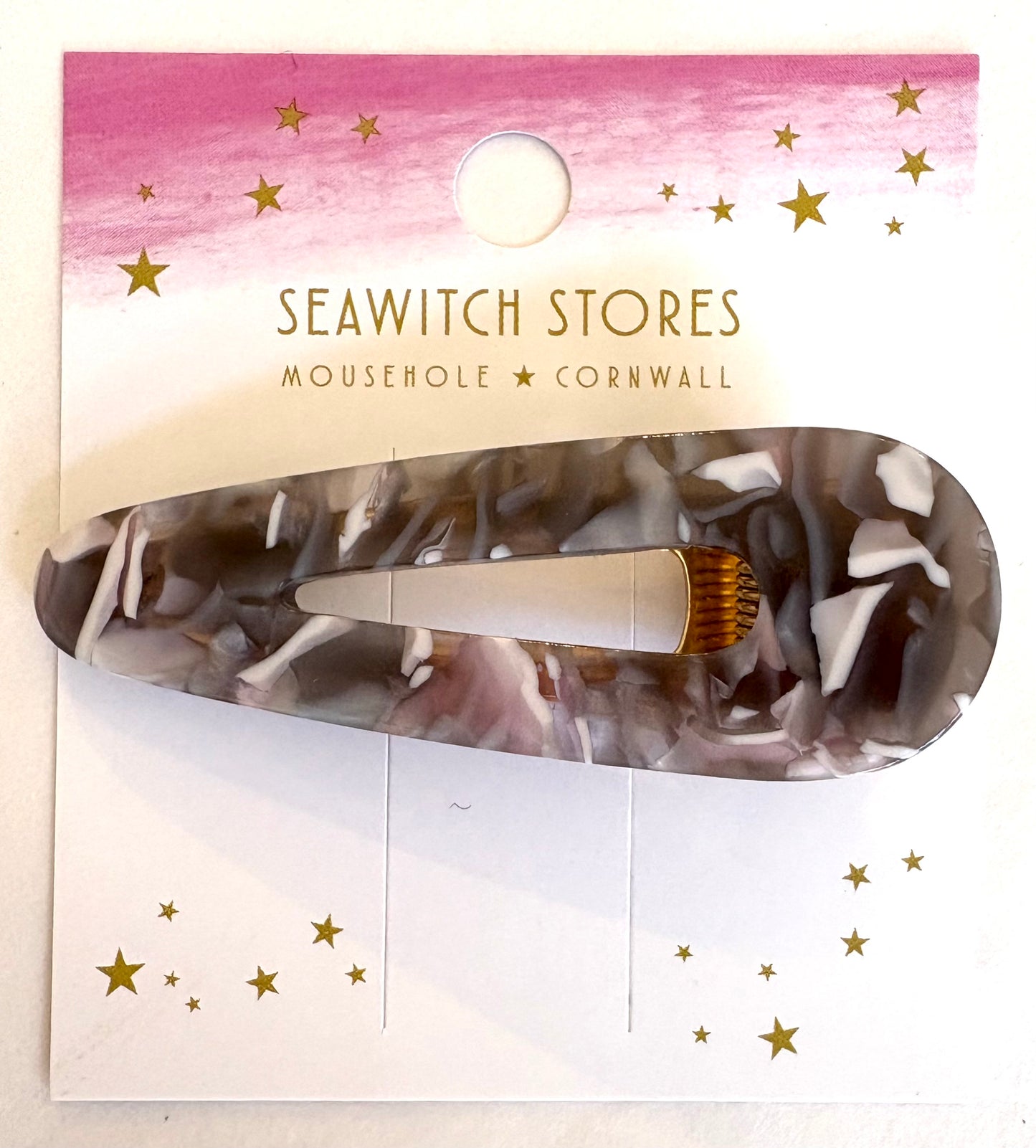 Water Drop Acetate Hair Slides
