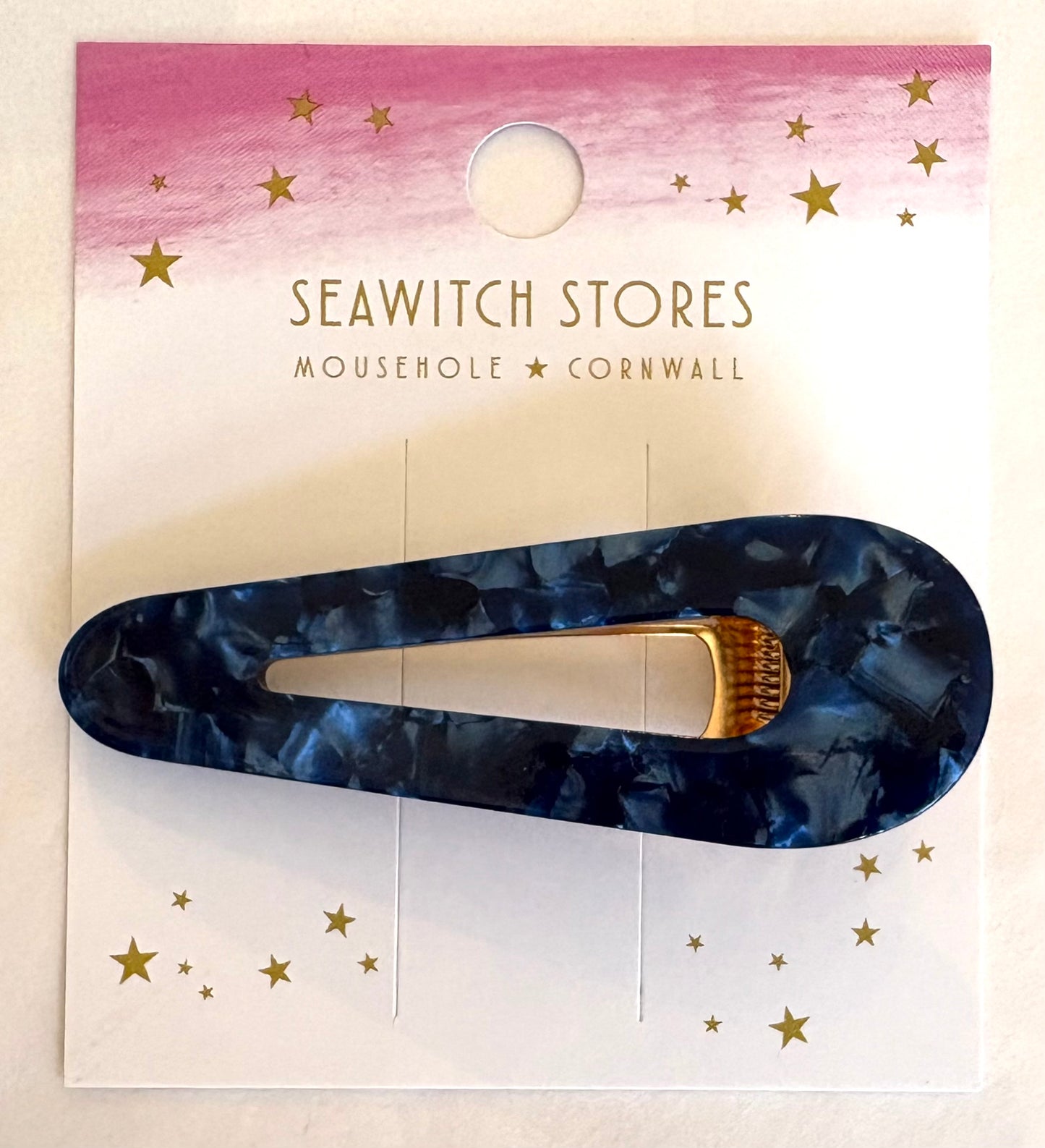 Water Drop Acetate Hair Slides
