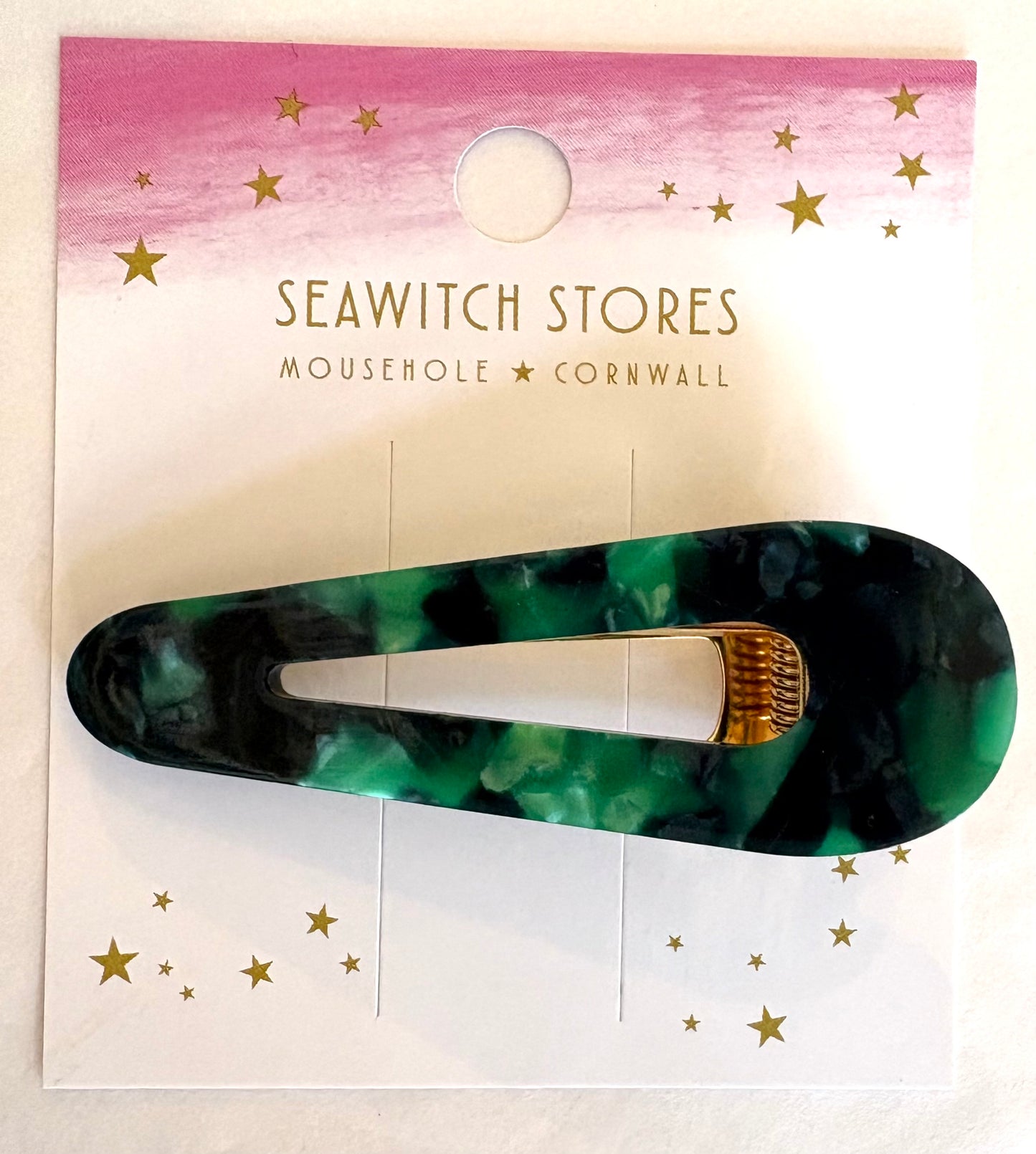 Water Drop Acetate Hair Slides