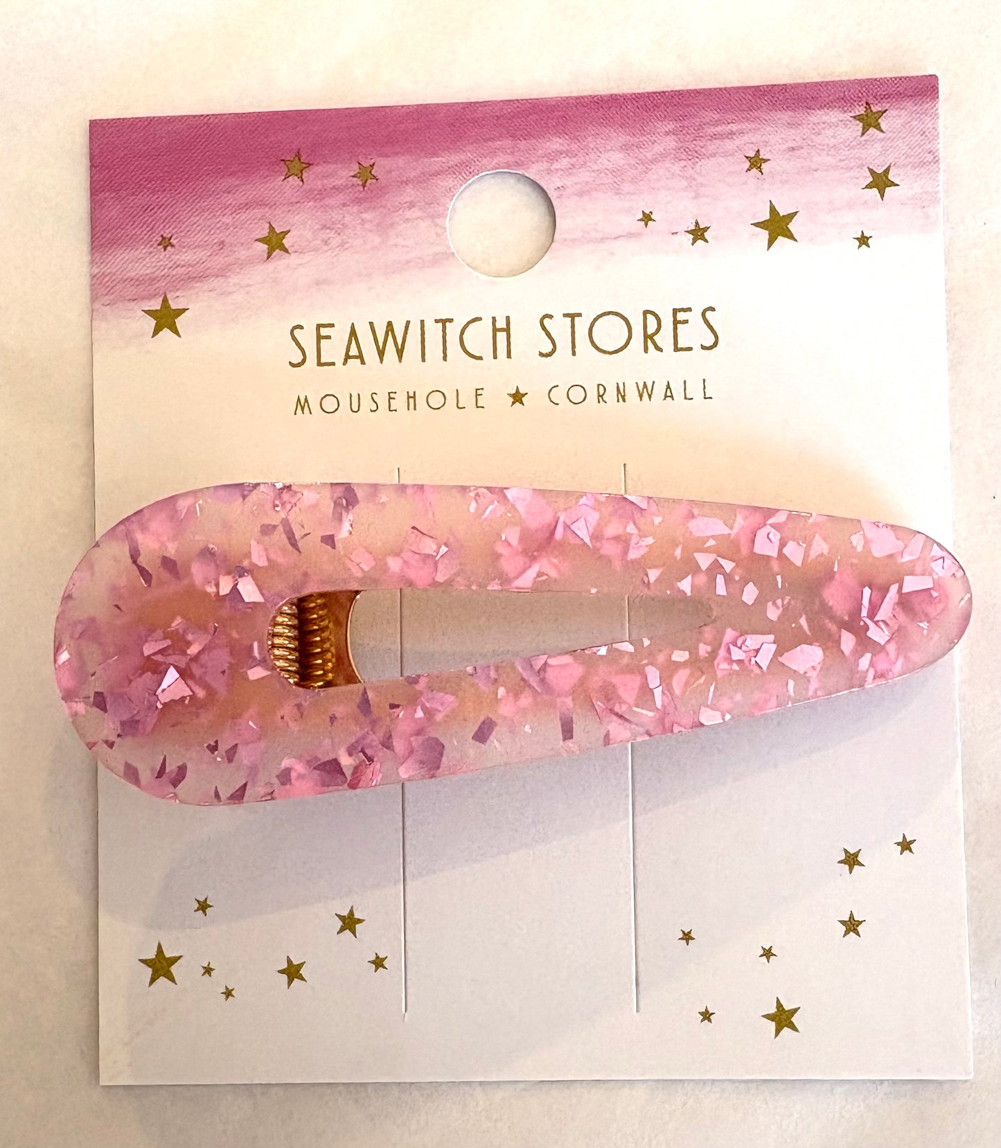 Water Drop Acetate Hair Slides
