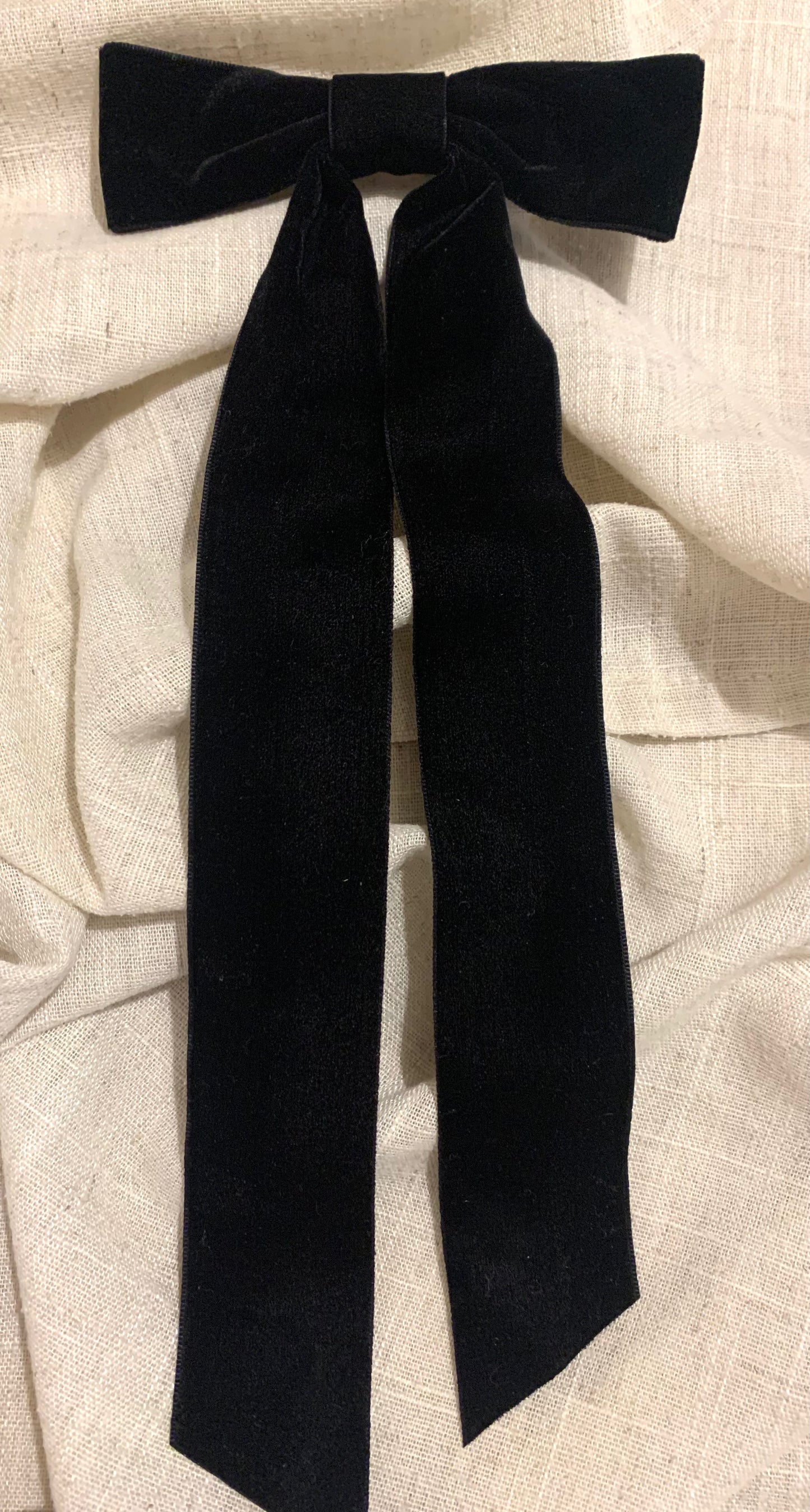 Ribbon Hair Slide - Velvet