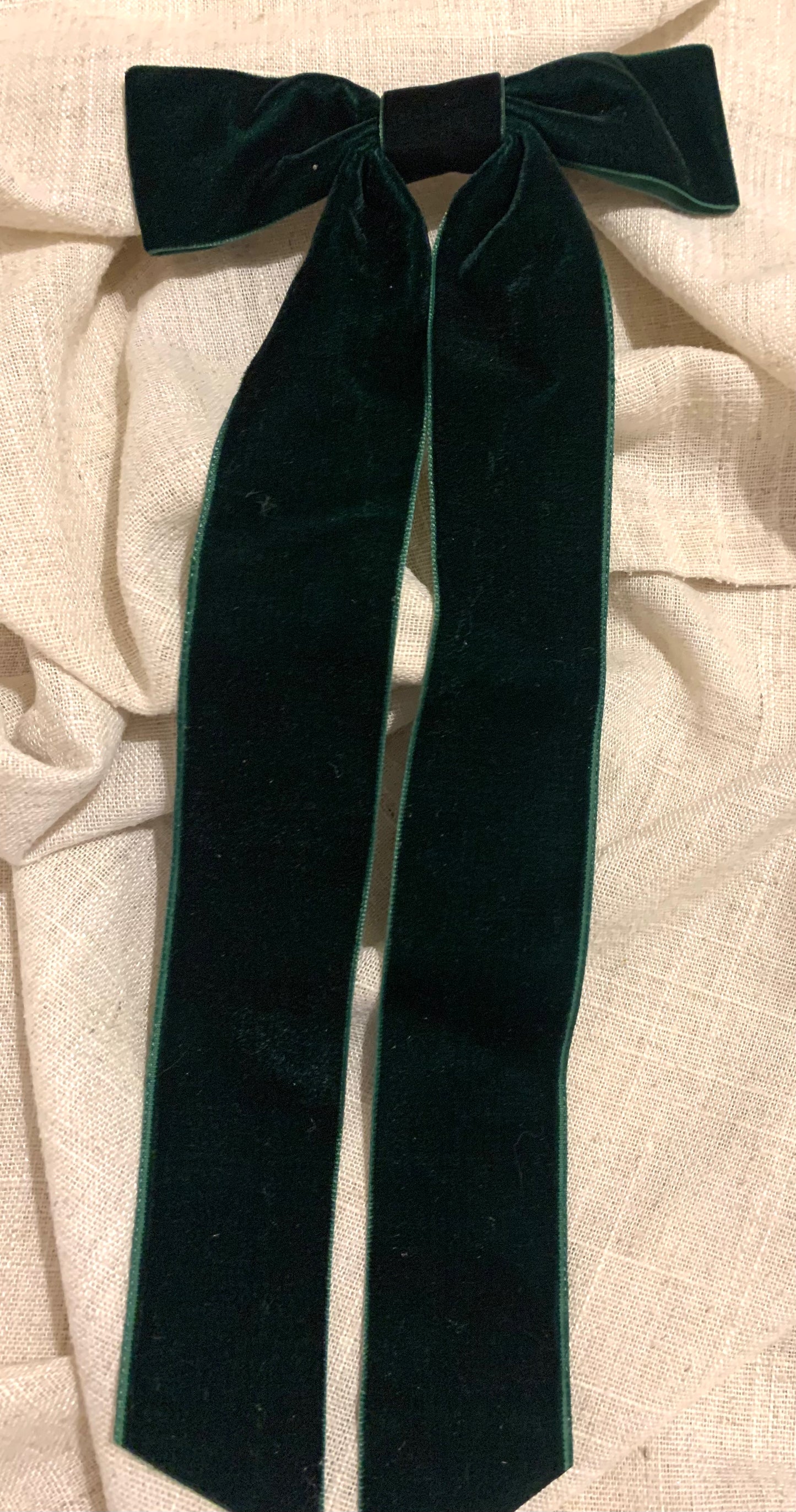 Ribbon Hair Slide - Velvet