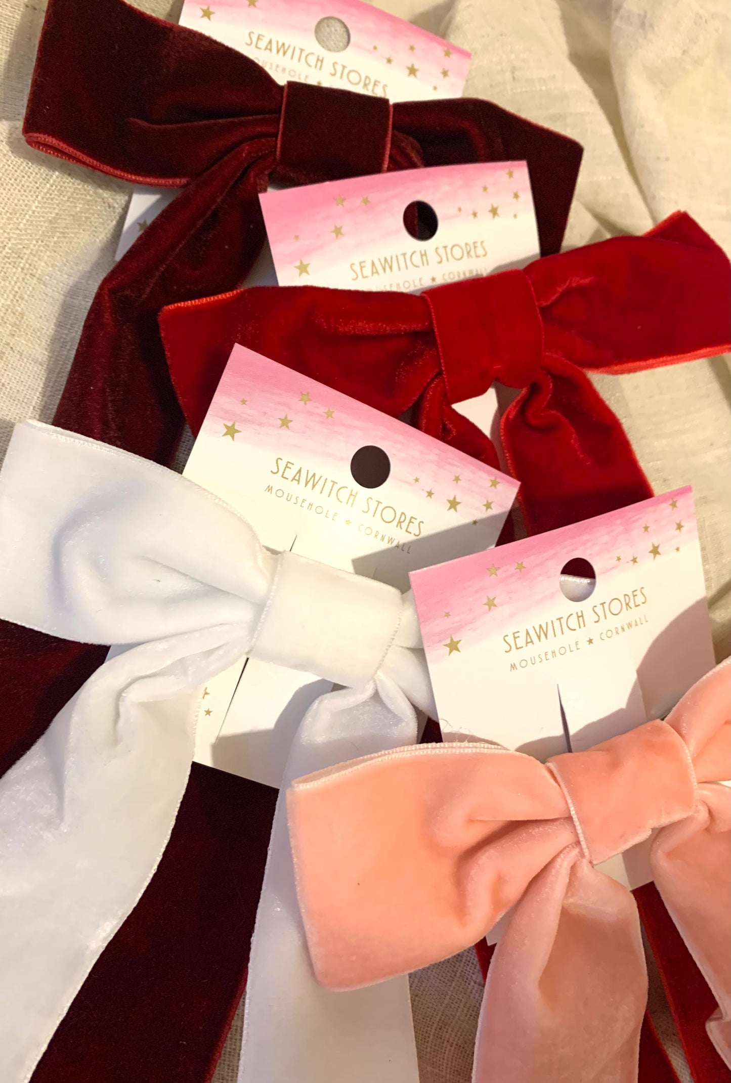 Ribbon Hair Slide - Velvet