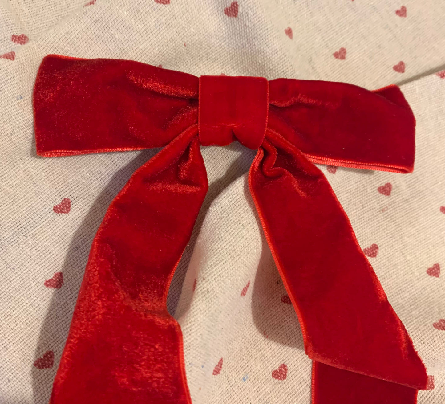 Ribbon Hair Slide - Velvet