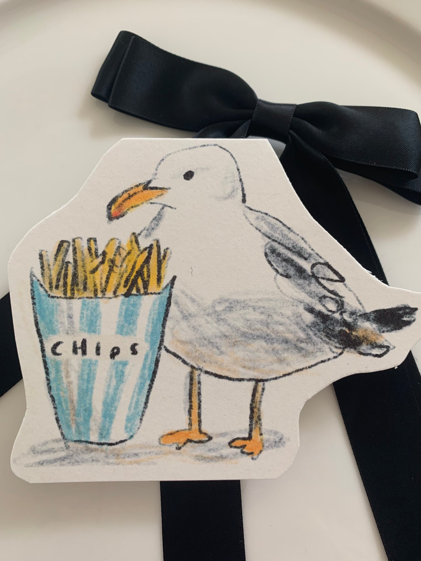 Seagull & Chips Card