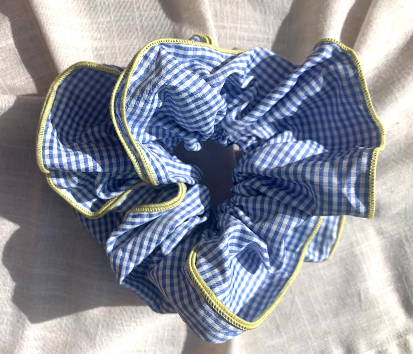 Gingham Oversized Scrunchie