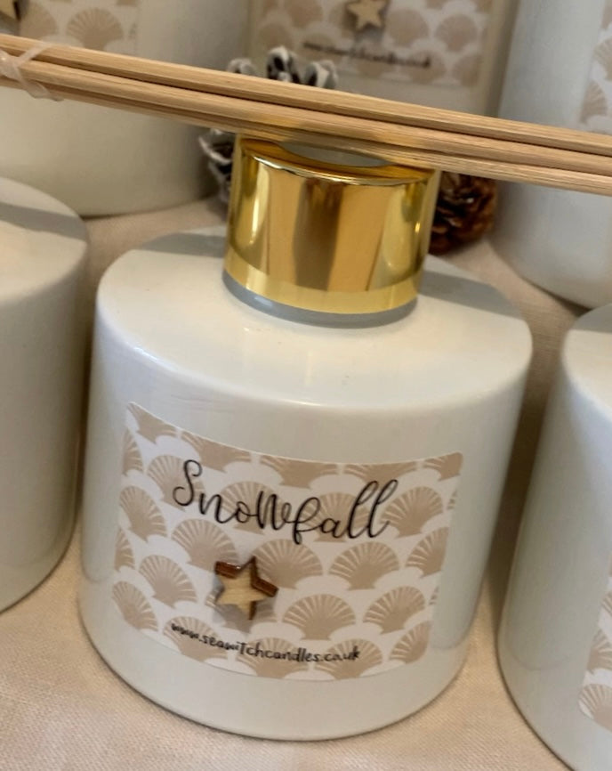 Snowfall Scented Diffuser - handmade in Cornwall