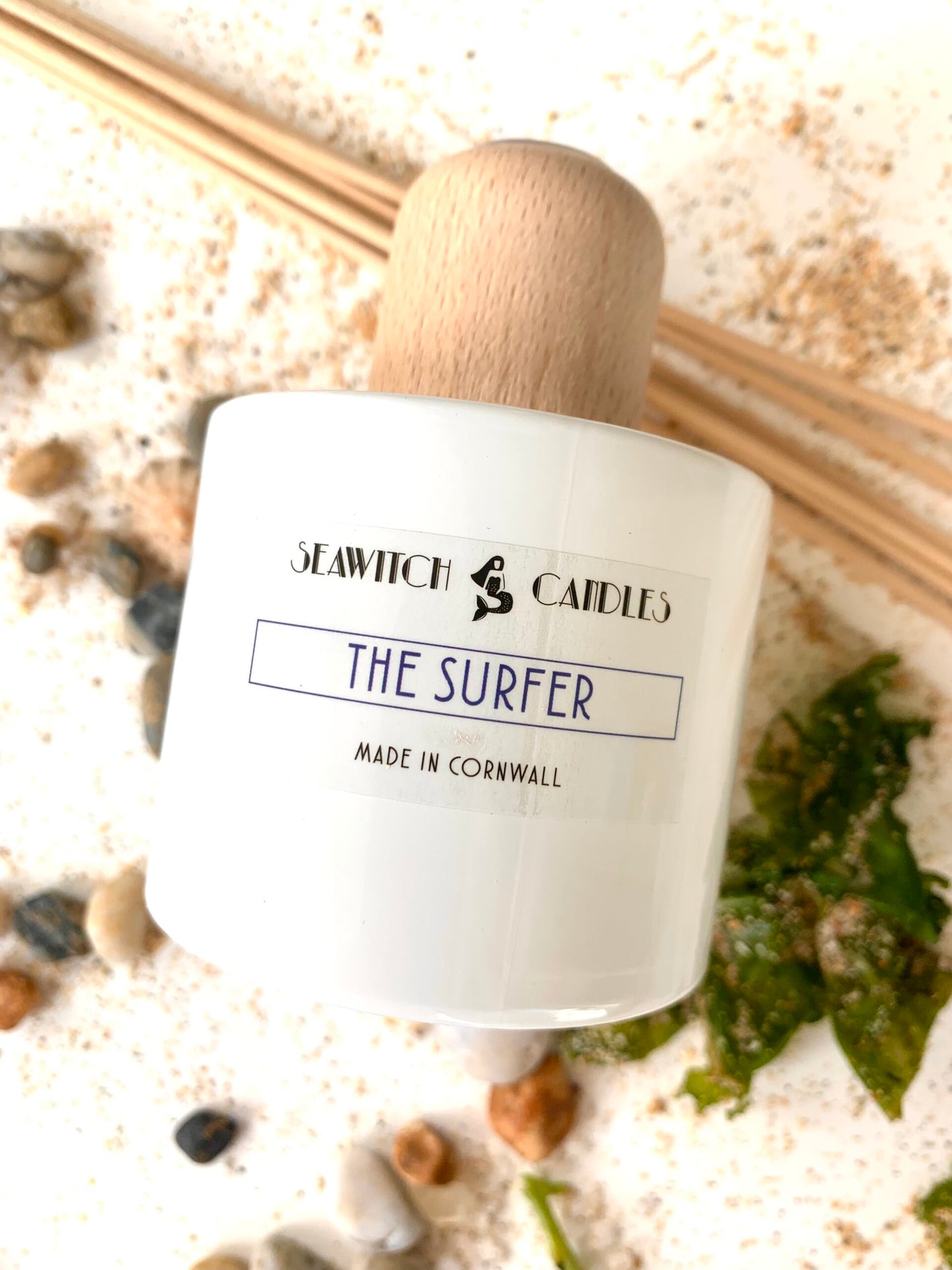 The Surfer Diffuser £22 Coconut – Sand Dunes Tropical coconut, juicy pineapple and refreshing melon This 100 ml diffuser releases a constant aroma to scent your room beautifully for at least 12 months This diffuser is handmade in Mousehole, Cornwall by Seawitch Candles Ingredients: Base oil & fragrance oils – comes with 6 natural reeds. Shop small. Shop independent. Coastal Life. Coastal Living. Coastal path. Surfwax, Surfboard. Cornish surf. Beachlife. Beachlover.