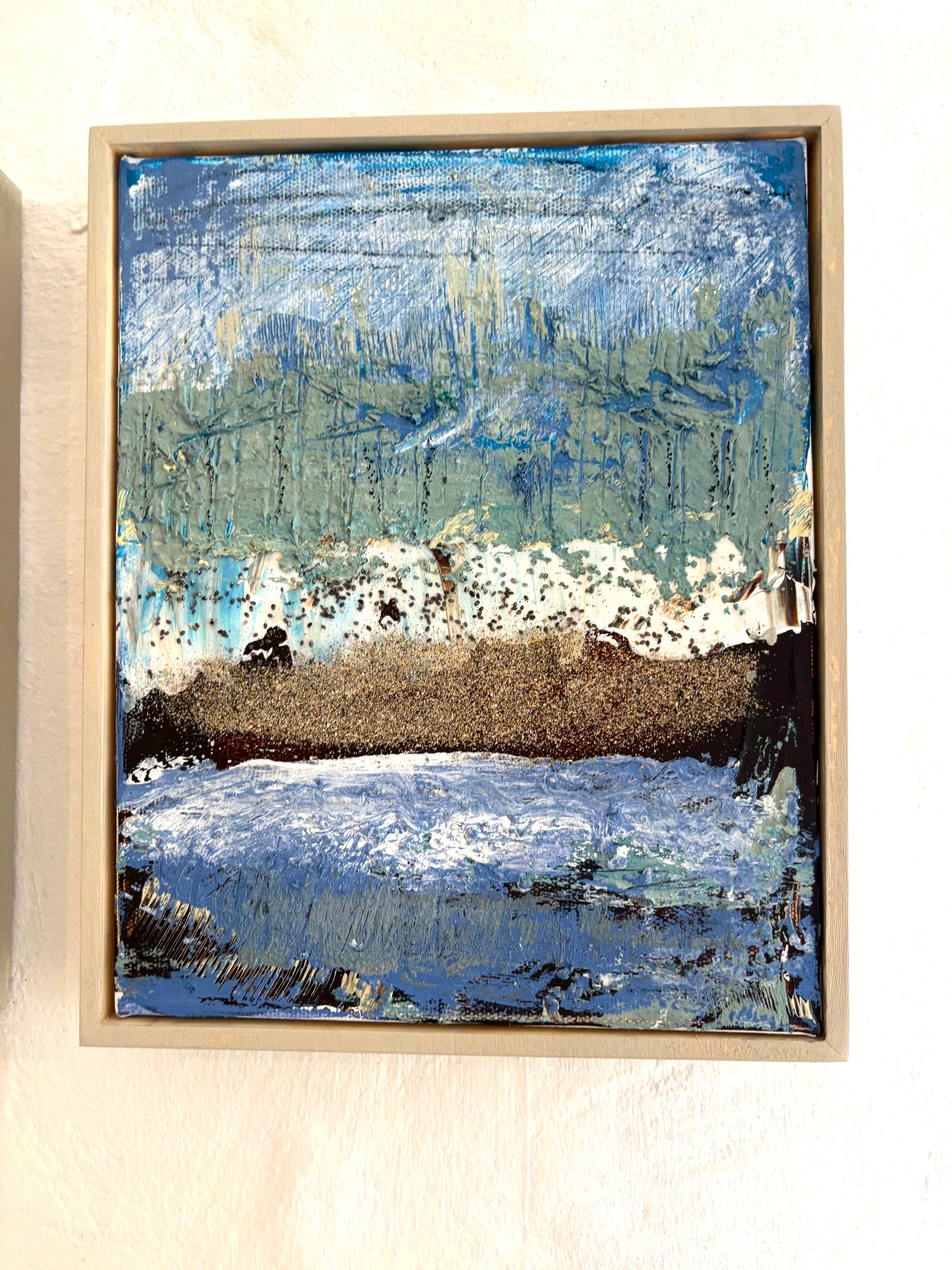 Cornish Hedgerow 2 - mixed media on canvas by Danielle Mason-Pike