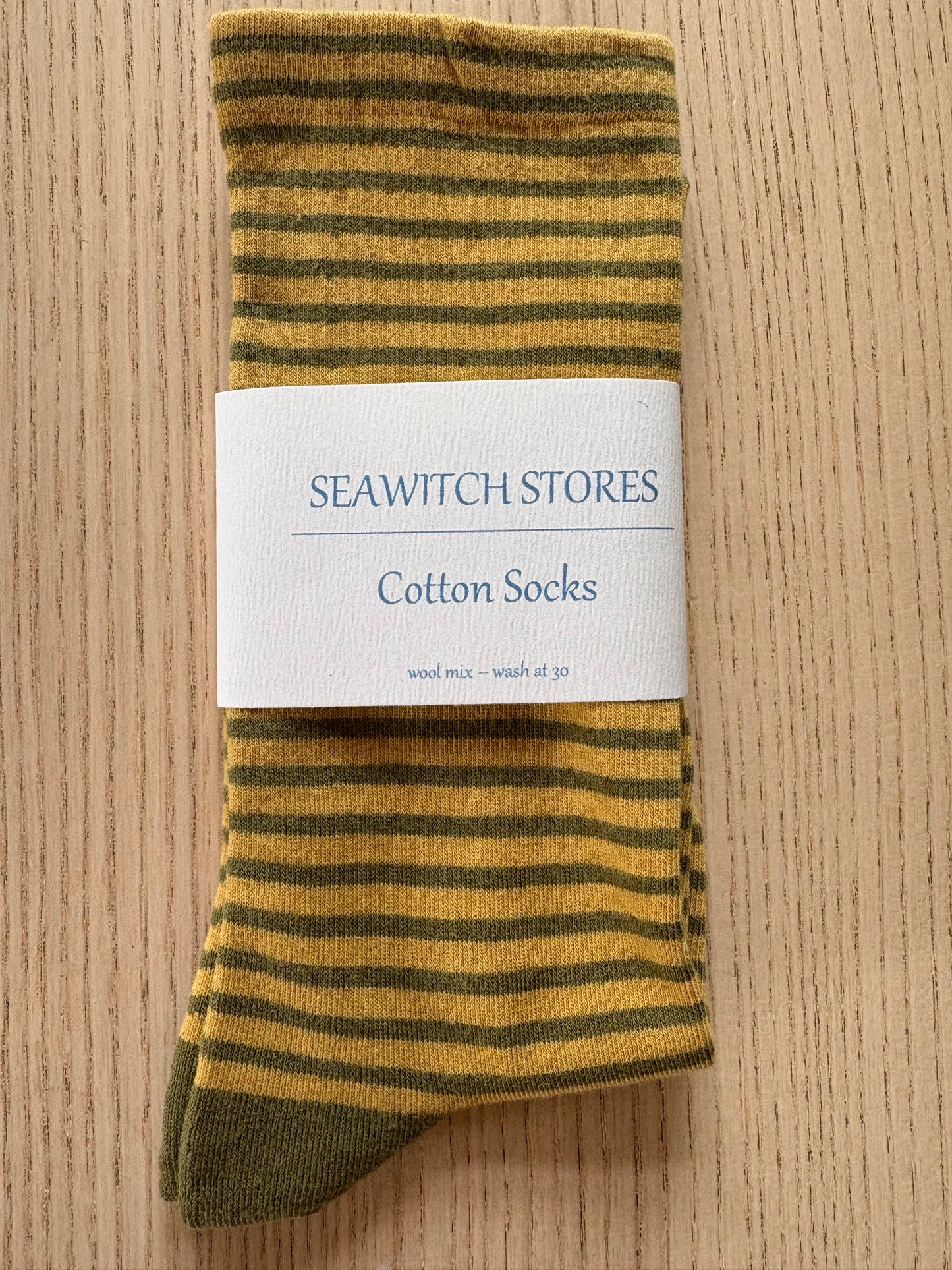 Breton Style Striped Cotton Socks