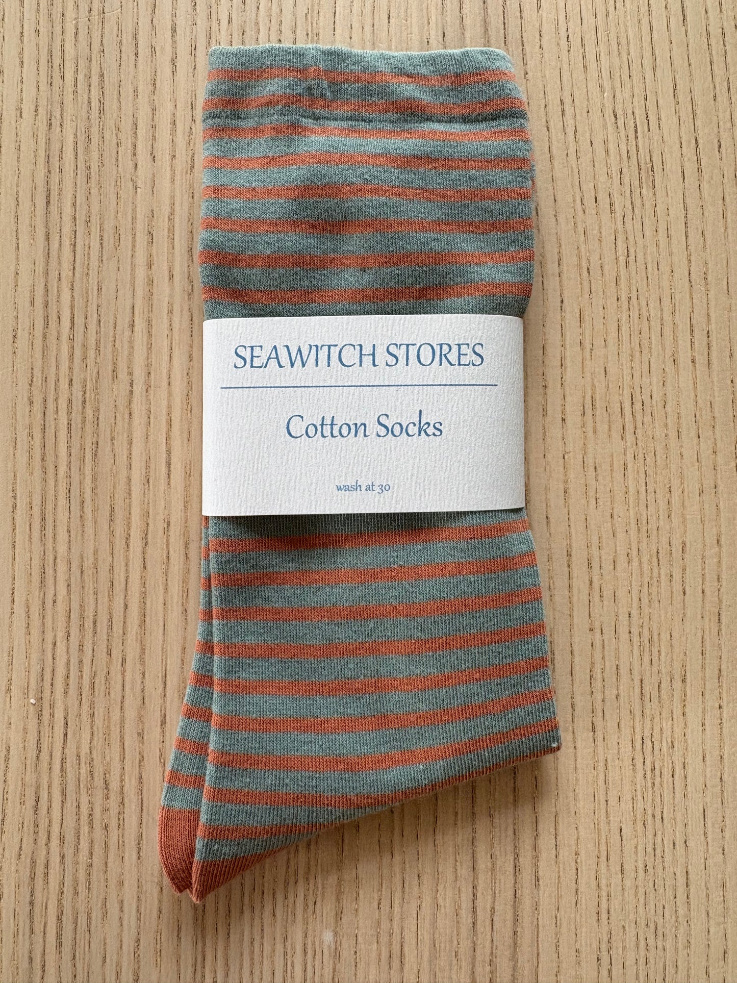 Breton Style Striped Cotton Socks