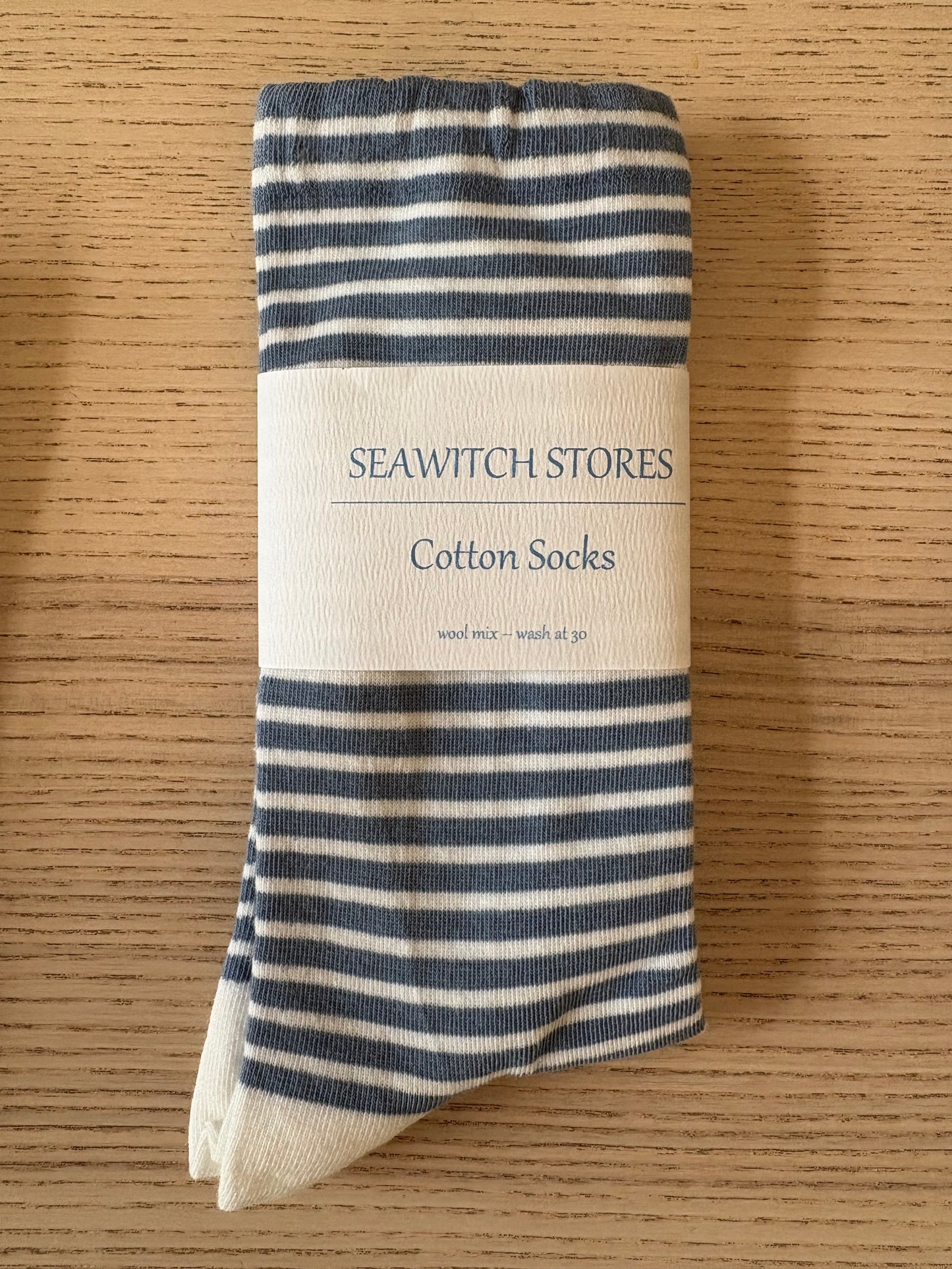 Breton Style Striped Cotton Socks