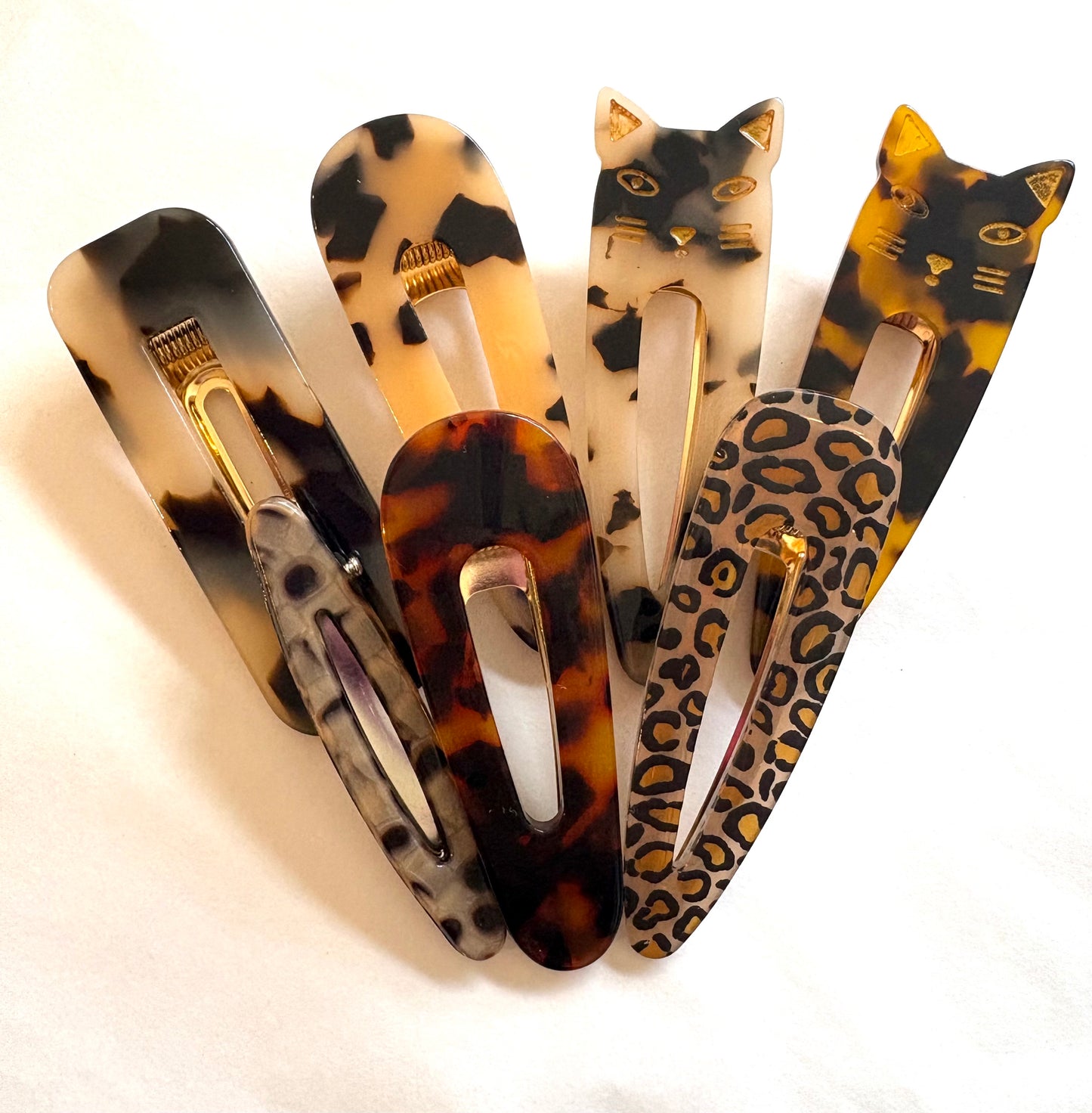 Tortoise Shell Hair Slides