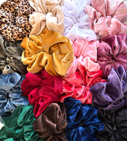 Velvet Scrunchies - large