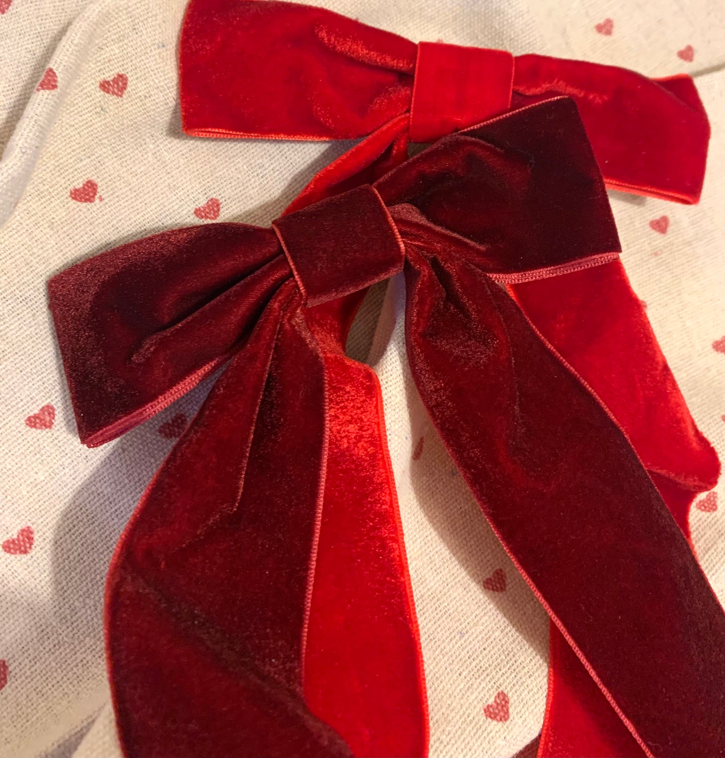 Ribbon Hair Slide - Velvet