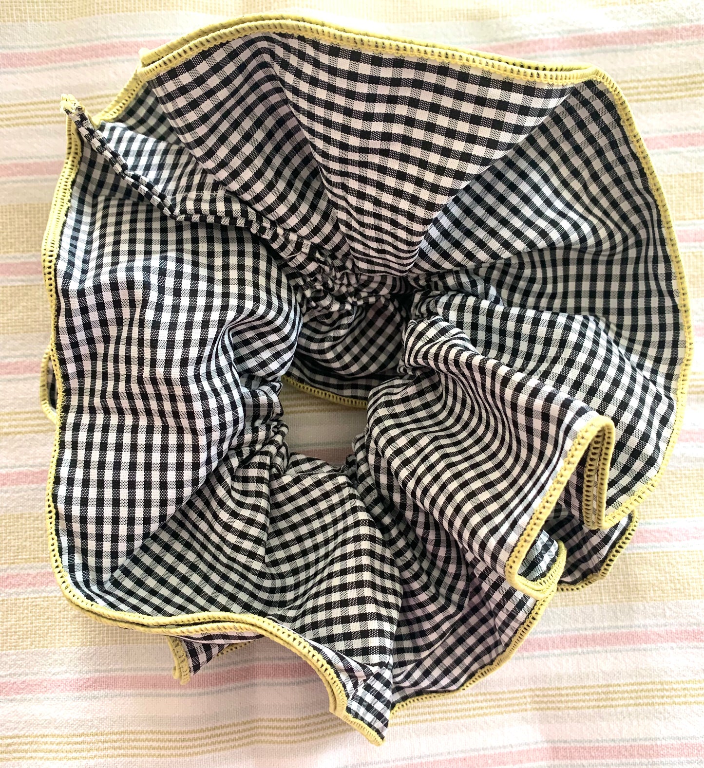 Gingham Oversized Scrunchie