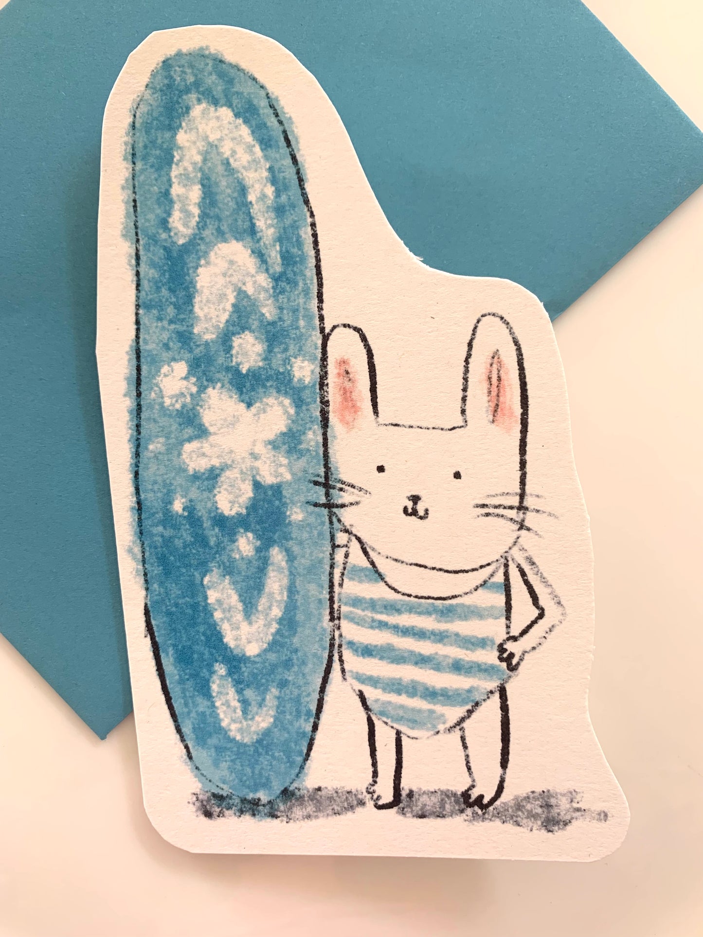 Surf Bunny Card