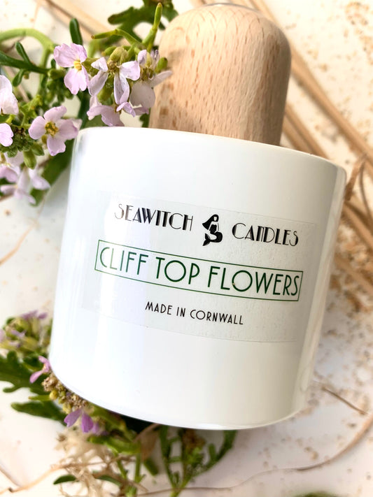 Cliff Top Flowers Diffuser hand made cornwall