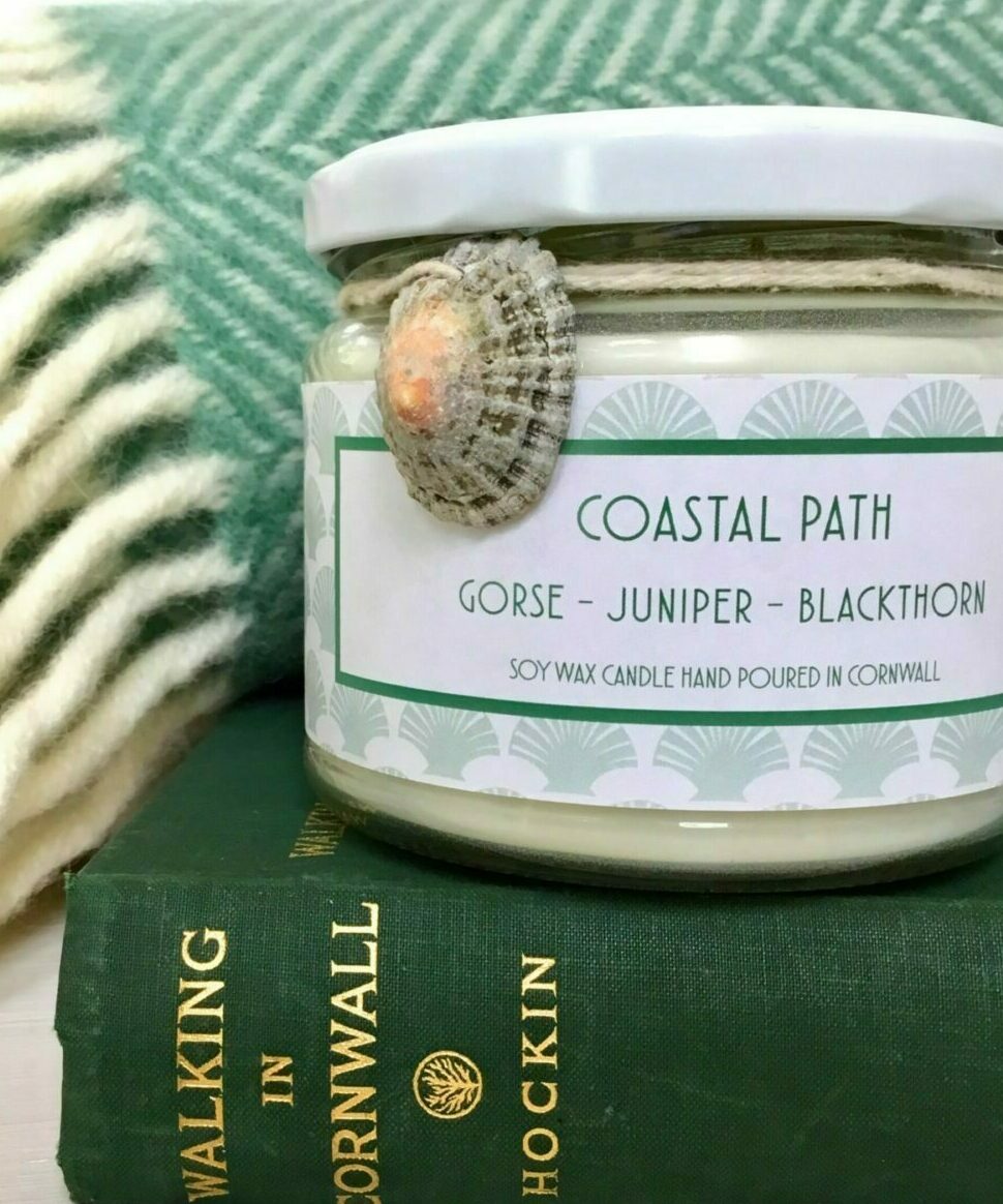 Coastal Path Soy wax Candle  £20  Gorse&nbsp;– Juniper – Blackthorn  Summer sea breeze, fruity sloes, resinous juniper and a hint of coconut gorse