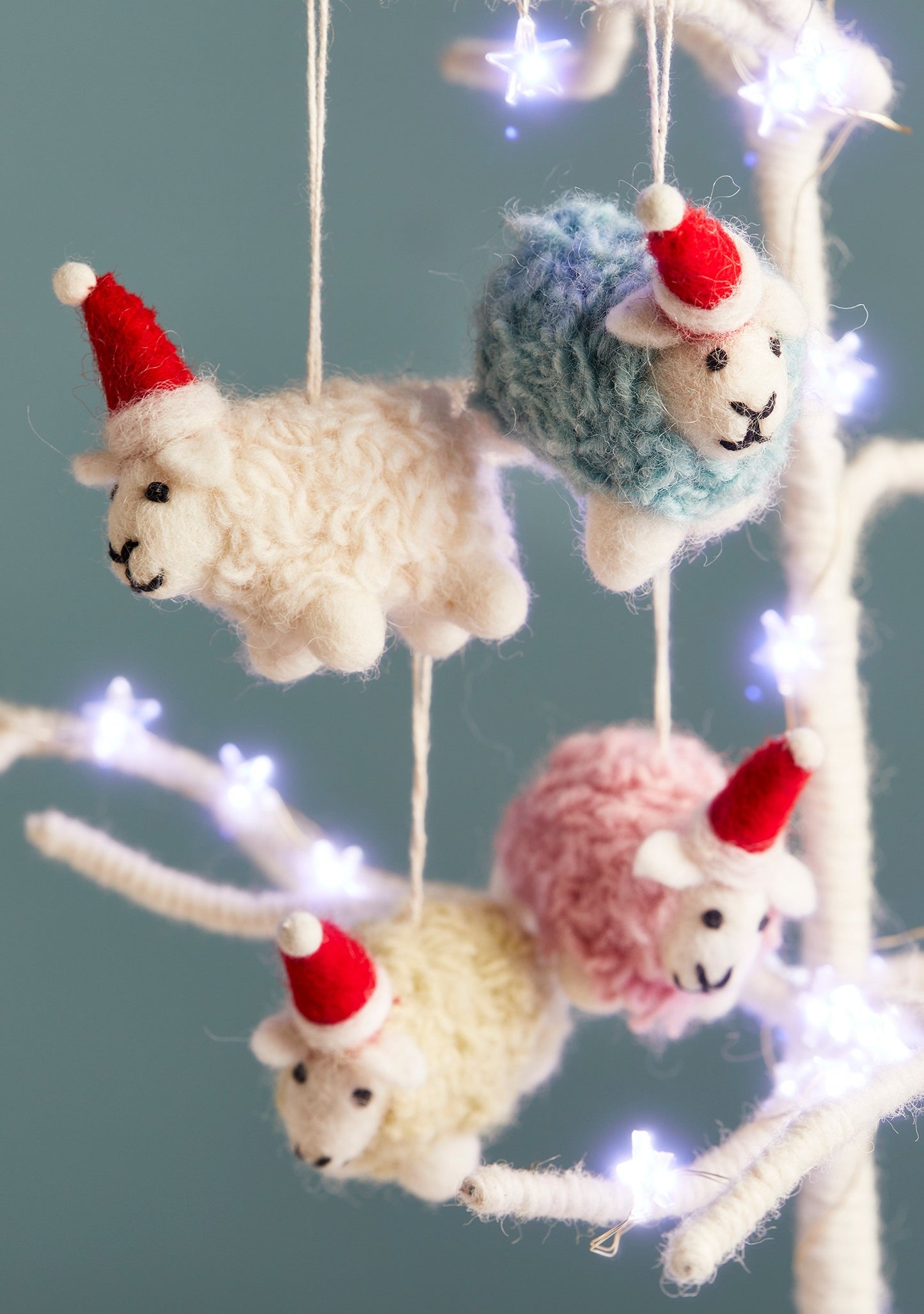 Festive Felted Sheep