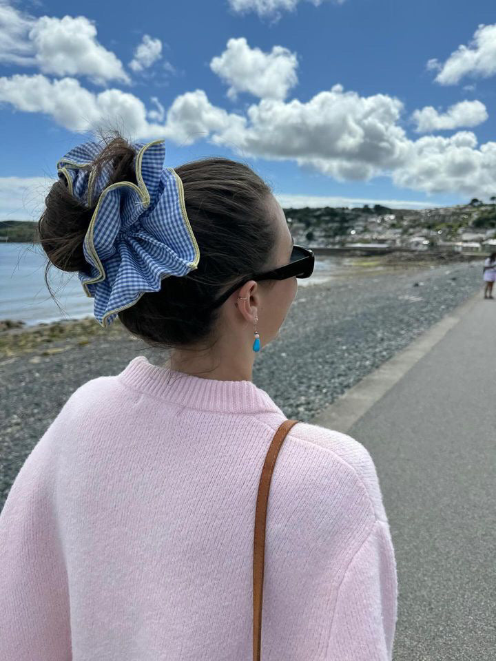 Gingham Oversized Scrunchie