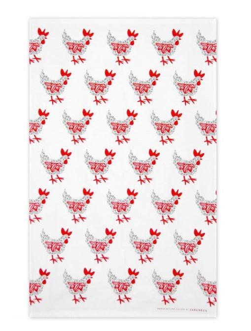 Tea Towel – Grey Hen £12.50  Grey Hen Tea Towel - beautiful quality.  Cotton, machine washable &amp; made in the UK  Comes with a hanging loop  size 48cm x 76cm. Shop small. Shop Independent. coastal life, country living, country style. chickens. cute teatowel. perfect gift
