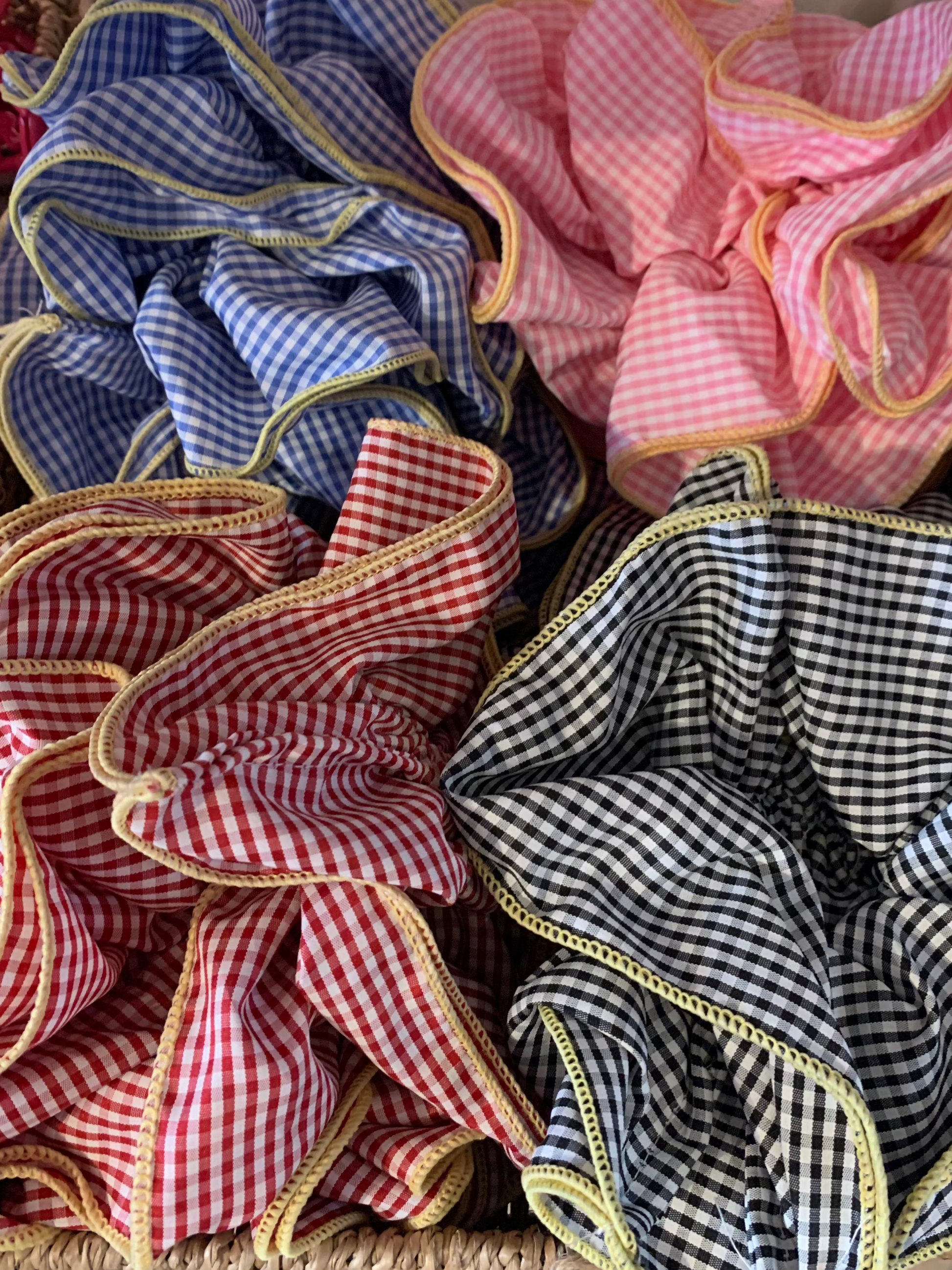 gingham scrunchie