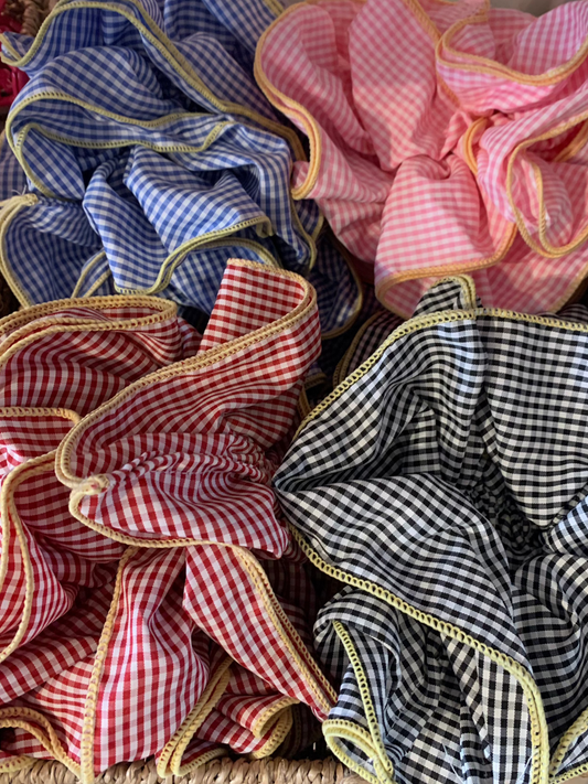 gingham scrunchie
