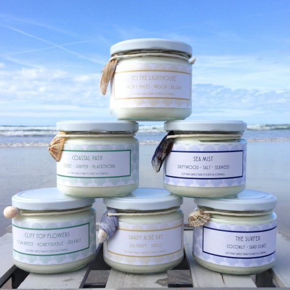 Sea Mist Soy Wax Candle - handmade in Cornwall