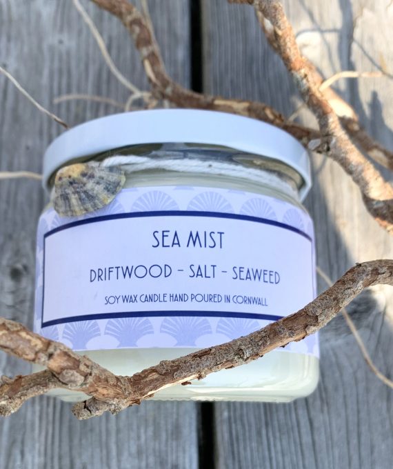 Sea Mist Soy Wax Candle  £20  Driftwood - Salt - Seaweed  An invigorating, clean,&nbsp; marine fragrance evoking memories of beach days and shore line walks